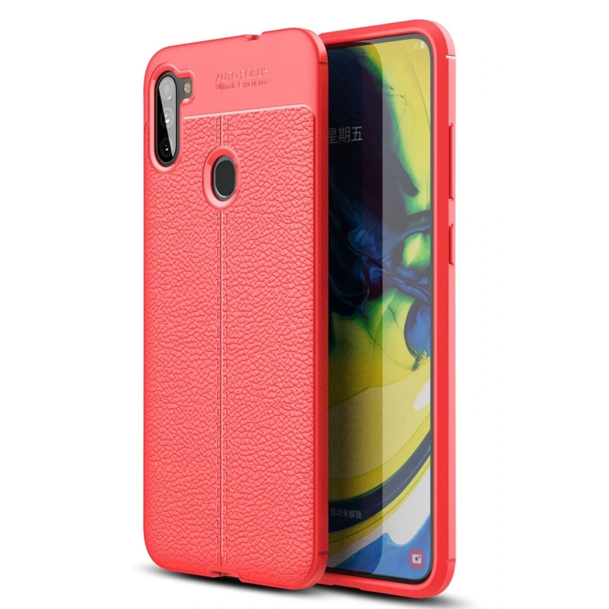 Mey İthalat® Samsung Galaxy A11 Kılıf Auto Focus Kapak - Kırmızı