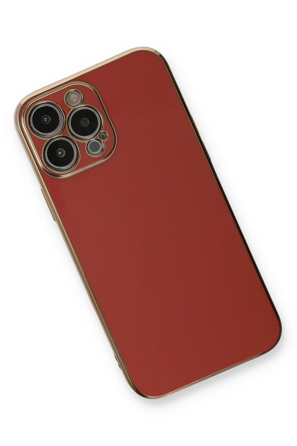 Mey İthalat® iPhone 13 Pro Kılıf Volet Silikon - Kırmızı