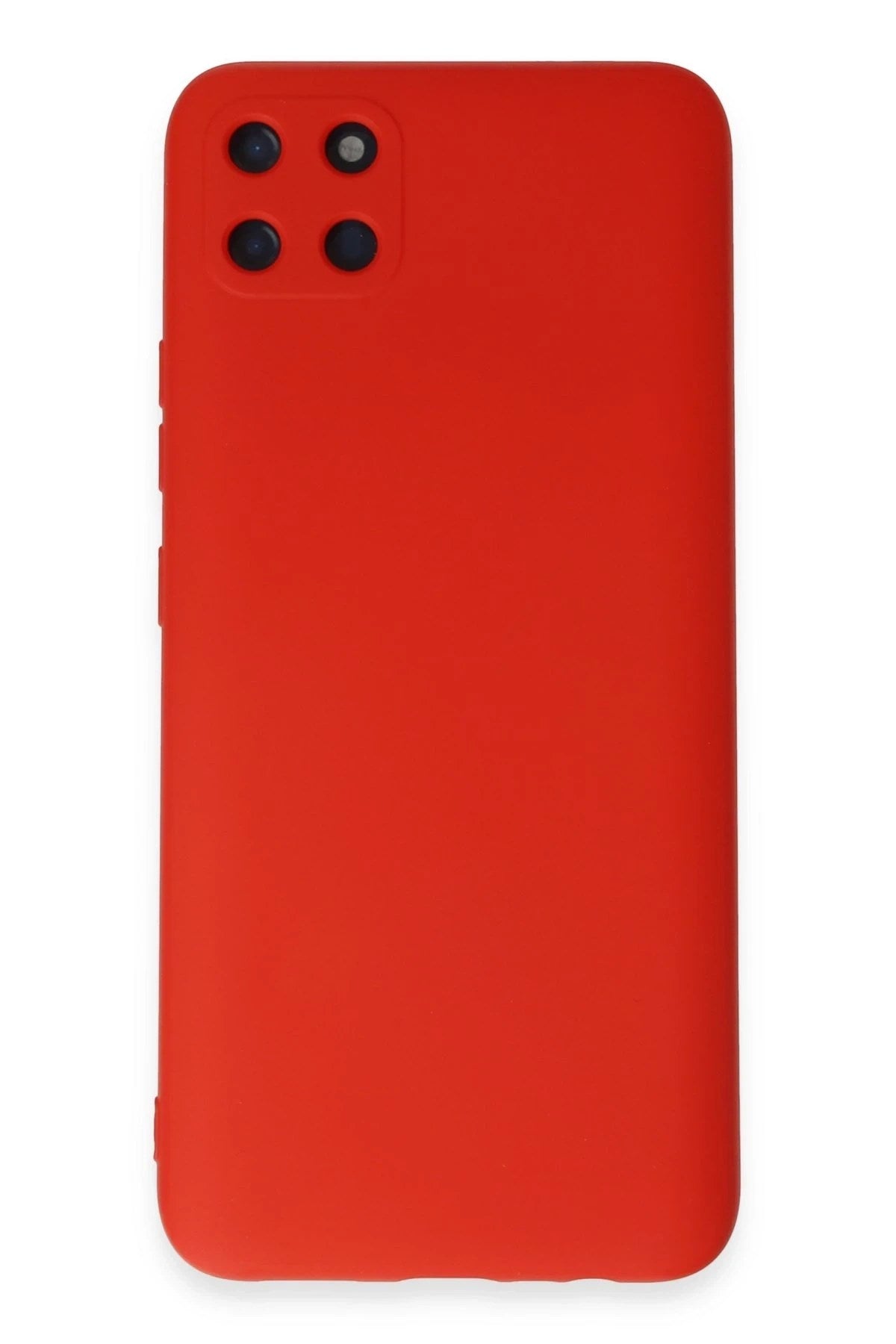 Mey İthalat® Realme C11 Kılıf Nano içi Kadife Silikon - Kırmızı