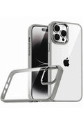 Mey İthalat® iPhone 15 Pro Max Lensli Silikon - Titan Gri