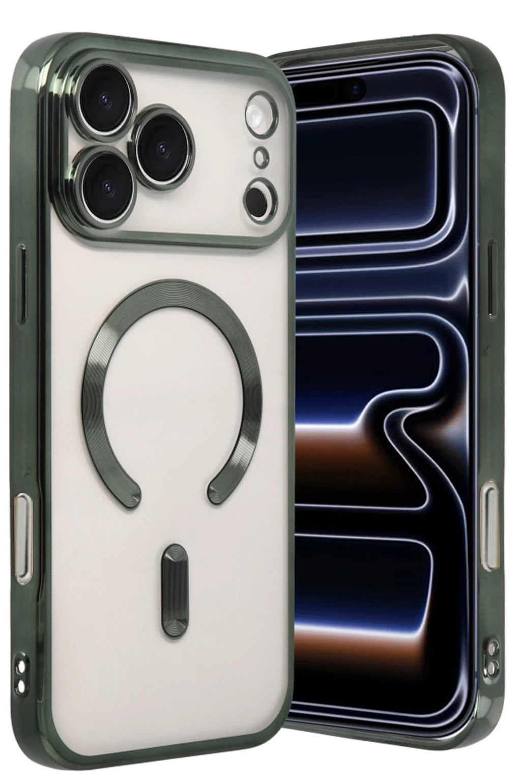 Mey İthalat® iPhone 17 Pro Kross Magneticsafe Kapak - Koyu Yeşil