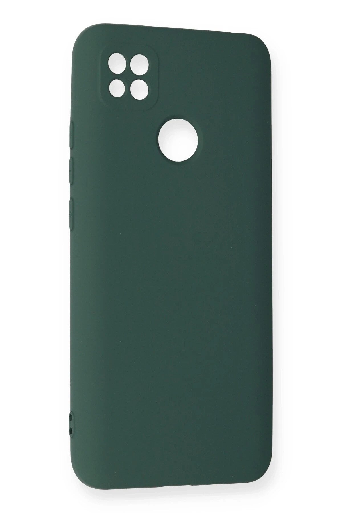 Mey İthalat® Redmi 9C Kılıf Nano içi Kadife Silikon - Koyu Yeşil