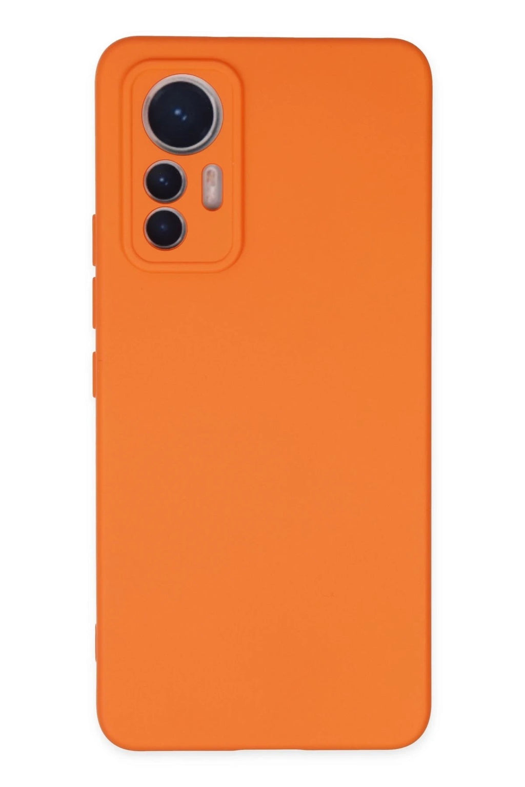 Mey İthalat® Mi 12 Lite Kılıf Nano içi Kadife Silikon - Turuncu