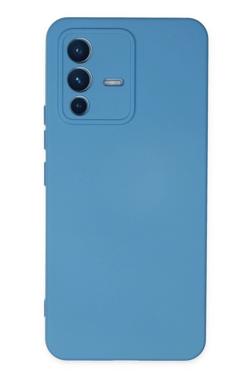 Mey İthalat® Vivo V23 5G Kılıf Nano içi Kadife Silikon - Mavi