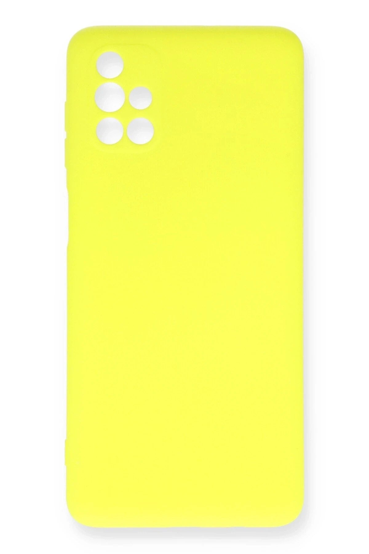 Mey İthalat® Samsung Galaxy M51 Kılıf Nano içi Kadife Silikon - Sarı