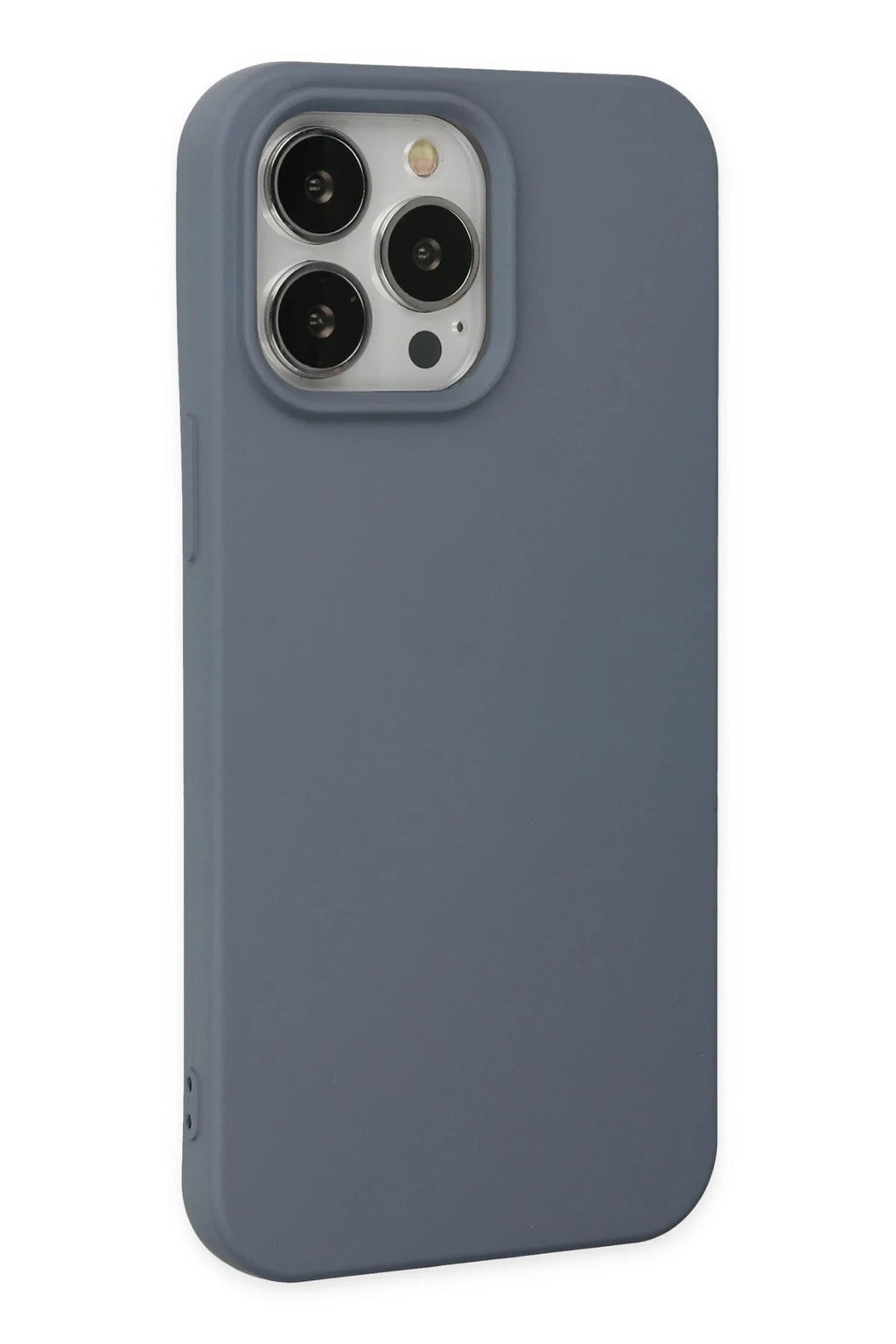 Mey İthalat® iPhone 15 Pro Max Kılıf Nano içi Kadife Silikon - Gri