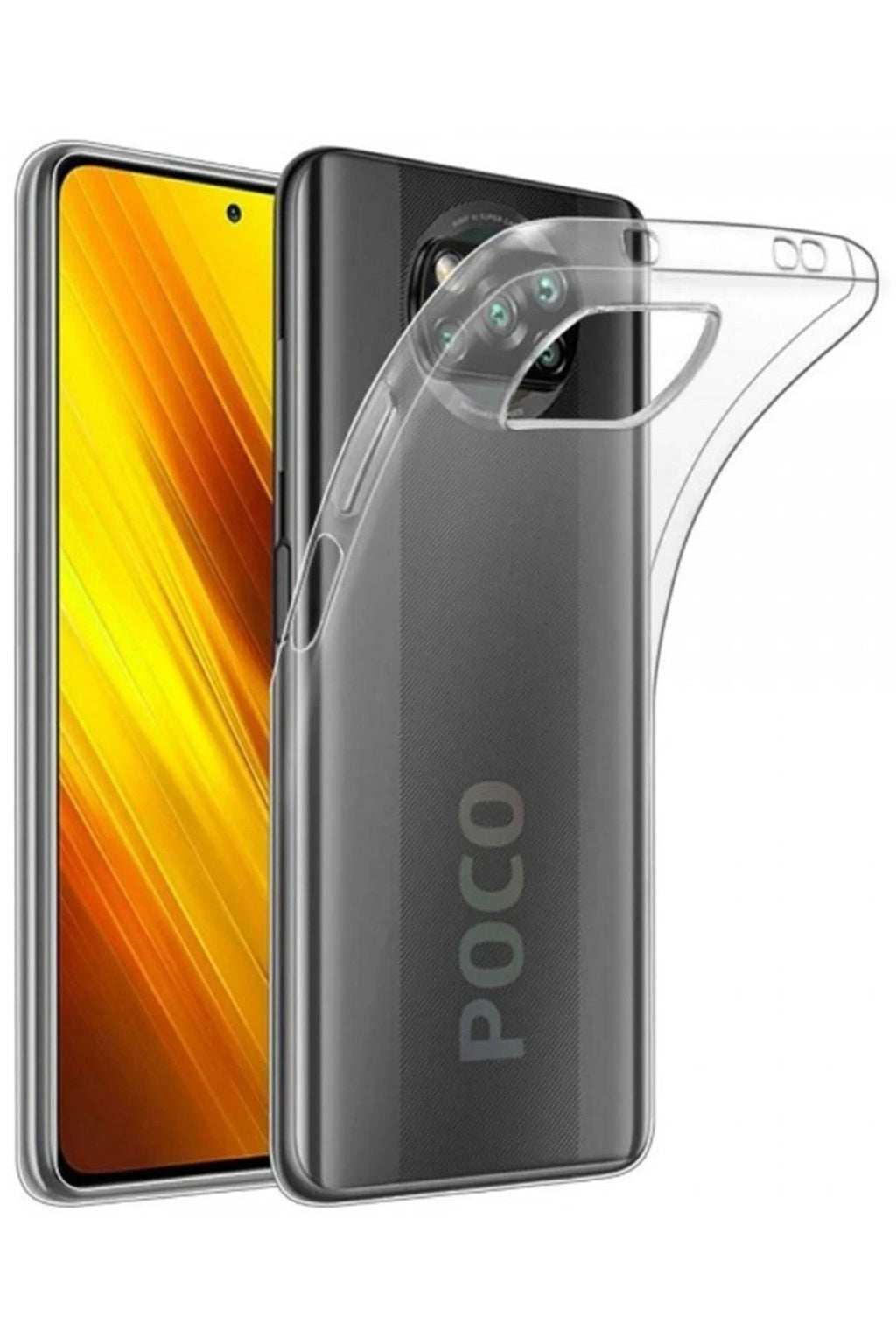 Mey İthalat® Pocophone X3 Kılıf Lüx Şeffaf Silikon