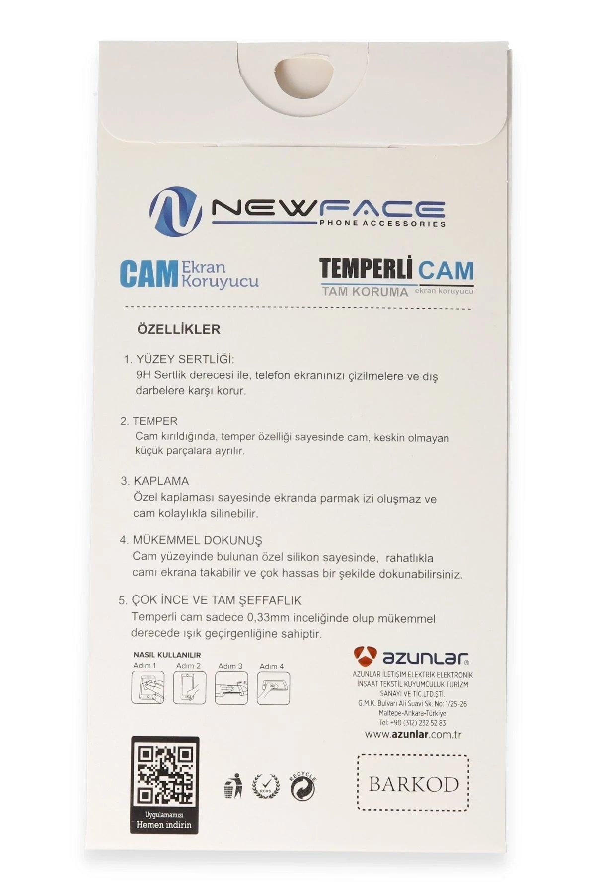 Mey İthalat® Samsung Galaxy A06 3D Antistatik Cam Ekran Koruyucu