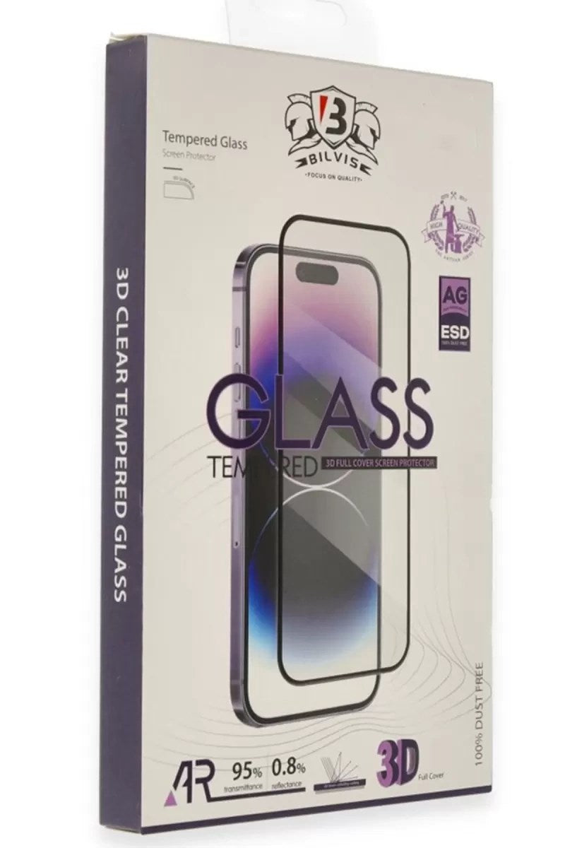 Mey İthalat® iPhone 16 Bilvis 3D Mat Cam Ekran Koruyucu