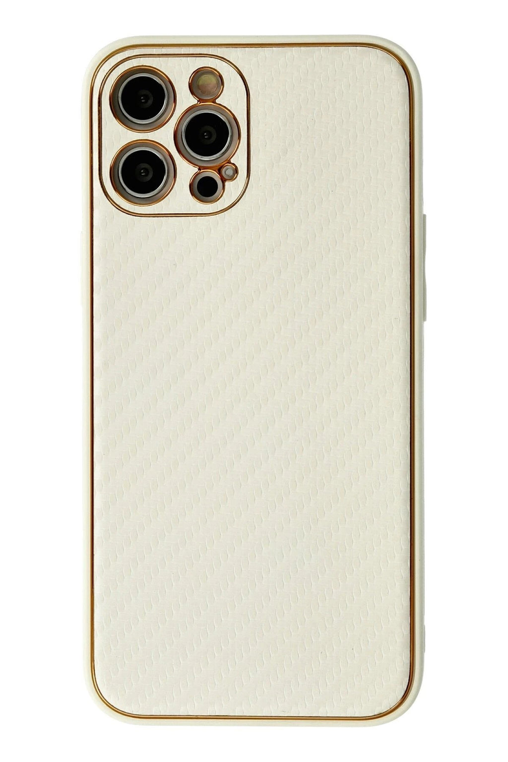 Mey İthalat® iPhone 12 Pro Kılıf Coco Karbon Silikon - Beyaz