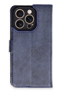 Mey İthalat® iPhone 16 Pro Kılıf Trend S Plus Kapaklı Kılıf - Lacivert