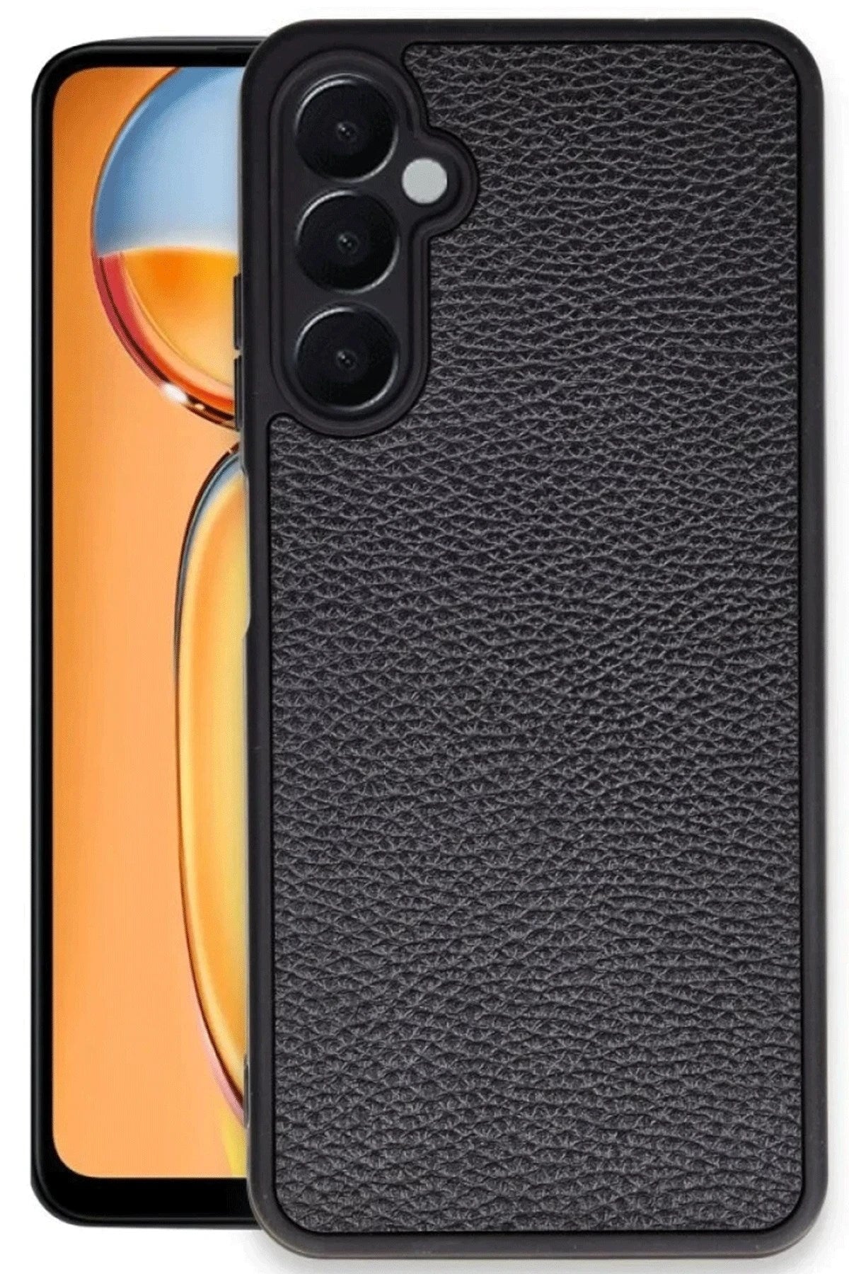 Mey İthalat® Samsung Galaxy S24 FE Kılıf Aras Deri Kapak - Siyah