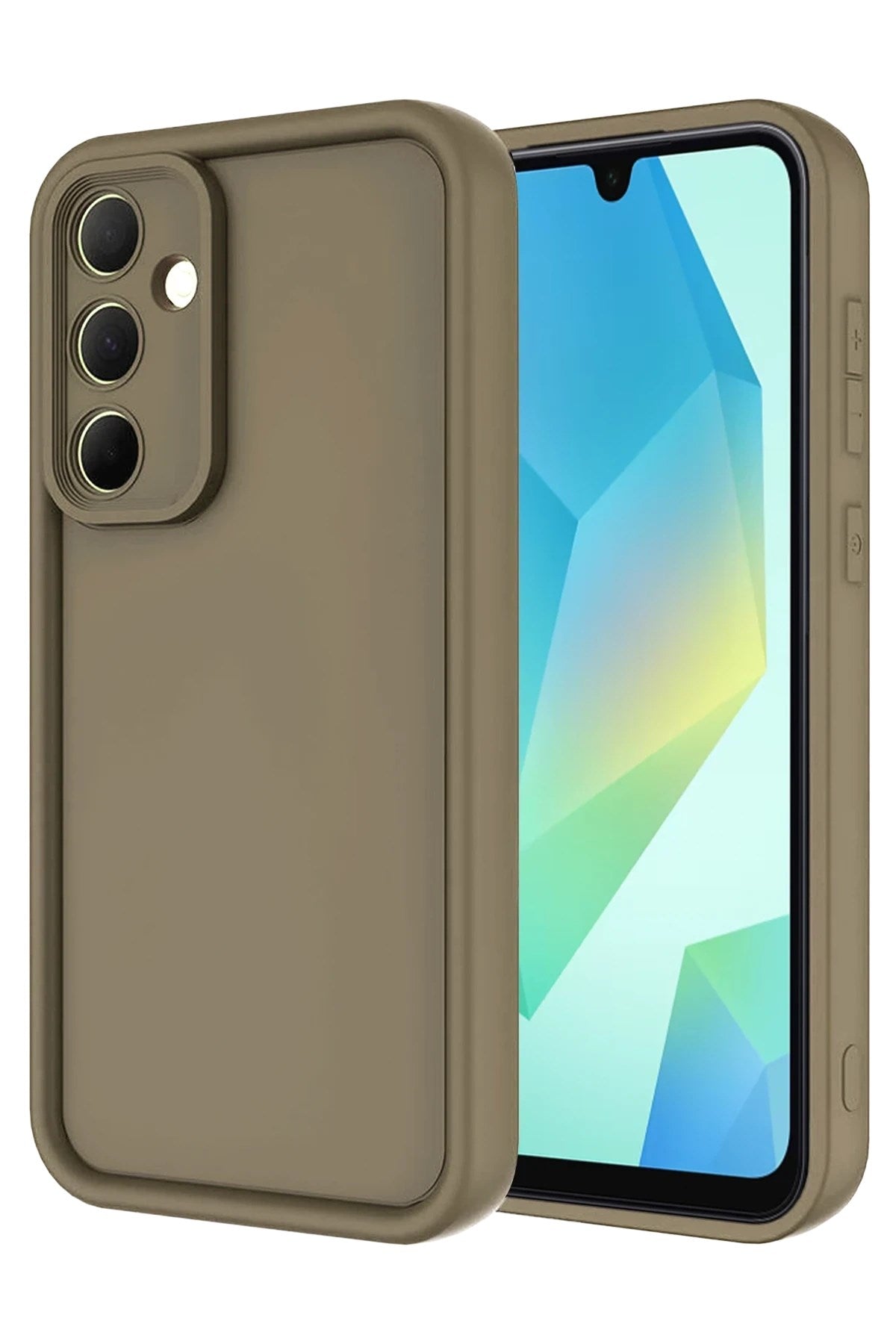 Mey İthalat® Samsung Galaxy A16 5G Kılıf Viera Silikon - Kahverengi
