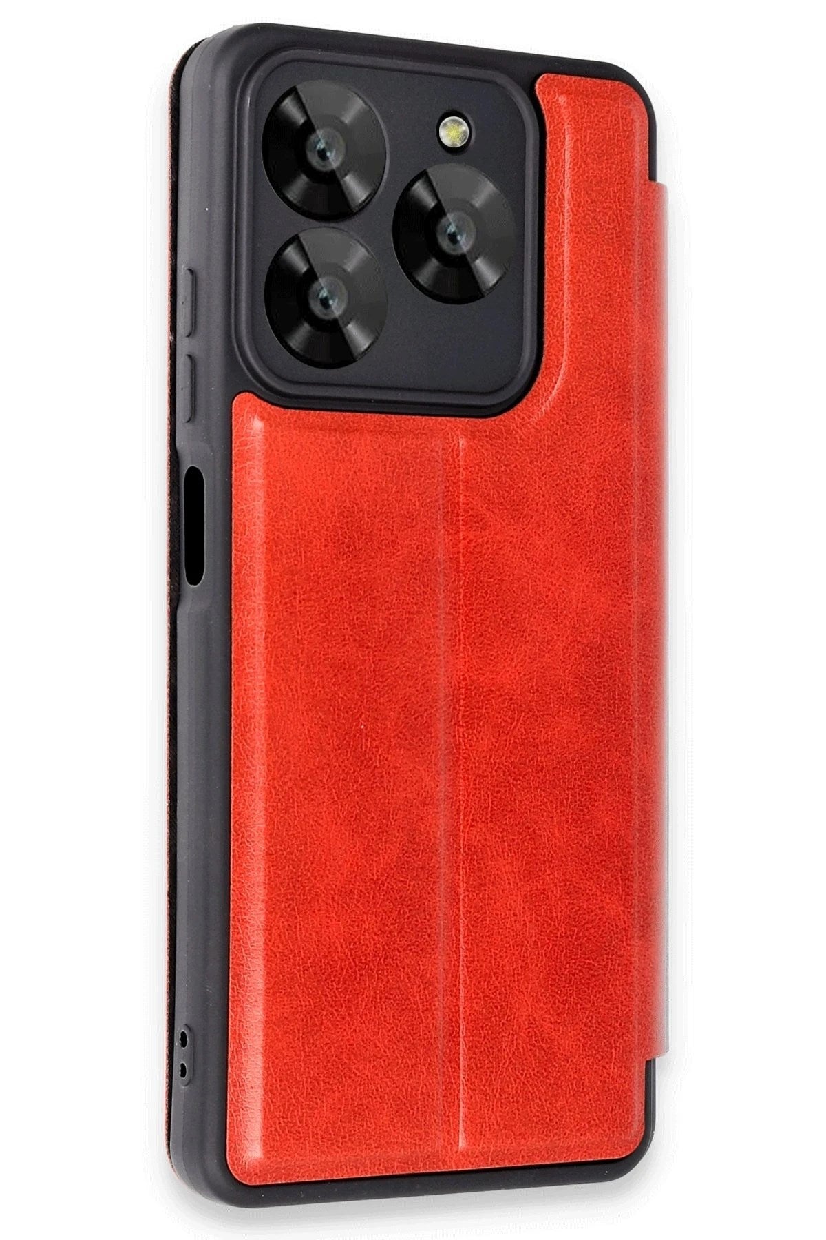 Mey İthalat® General Mobile Era 50 Kılıf Flip Cover - Kırmızı