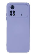 Mey İthalat® Poco M4 Pro 4G Kılıf Nano içi Kadife Silikon - Lila