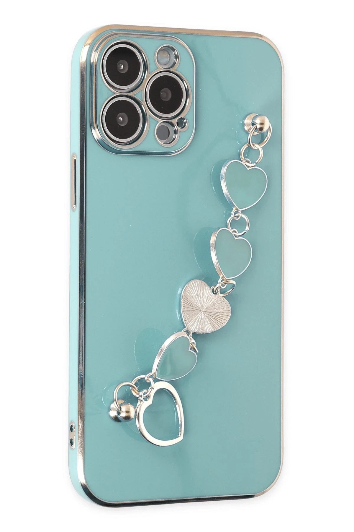 Mey İthalat® iPhone 14 Pro Max Kılıf Esila Silikon - Su Yeşili