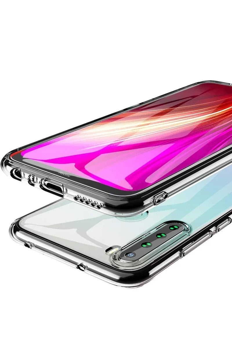 Mey İthalat® Redmi Note 8 Kılıf Lüx Şeffaf Silikon