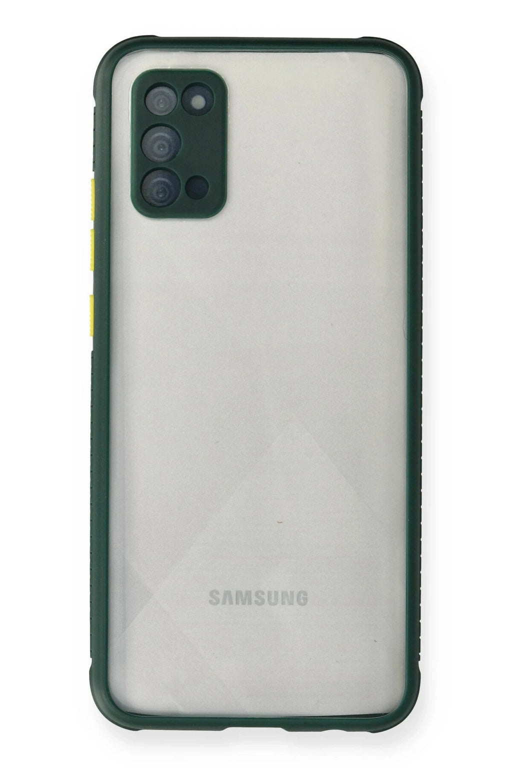 Mey İthalat® Samsung Galaxy A02S Kılıf Miami Şeffaf Silikon - Koyu Yeşil