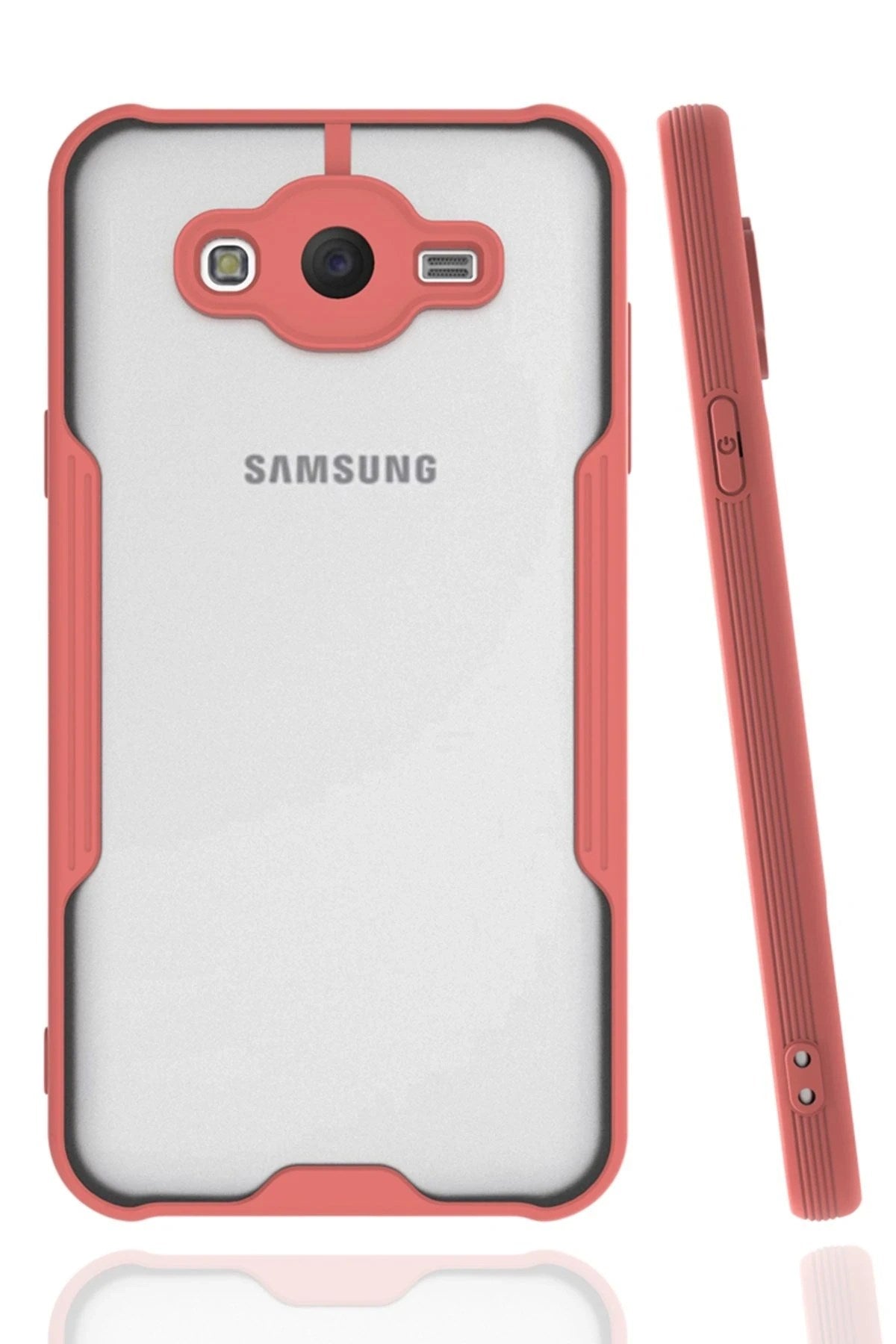 Mey İthalat® Samsung Galaxy J7 Kılıf Platin Silikon - Pembe