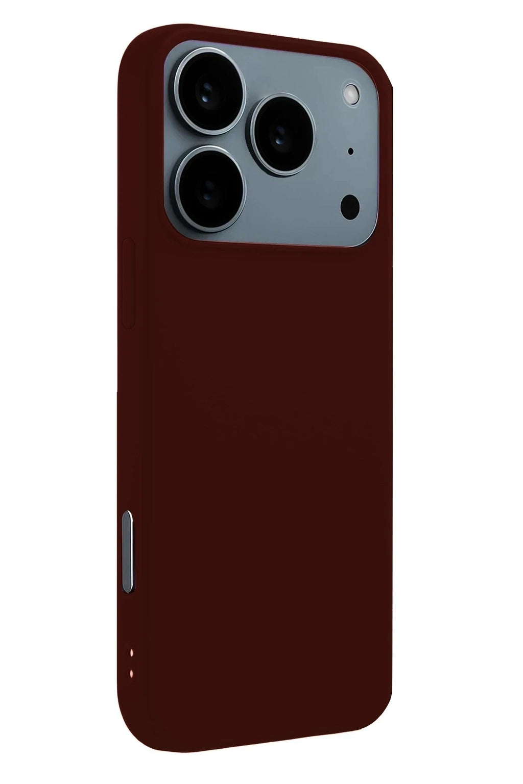 Mey İthalat® iPhone 17 Pro Nano içi Kadife Silikon - Bordo