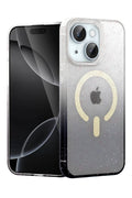 Mey İthalat® iPhone 15 Plus Pummel Shiny Magsafe Kapak - Siyah