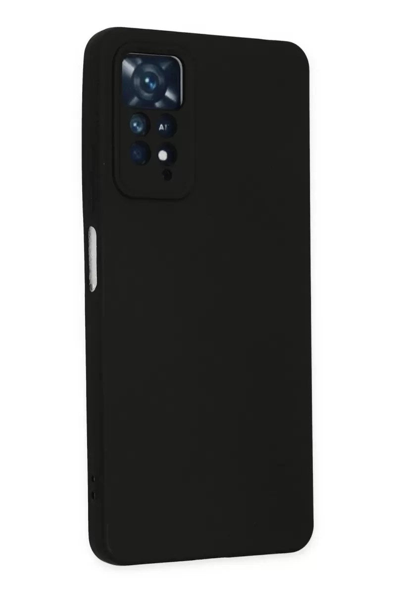 Mey İthalat® Redmi Note 11 Pro Kılıf Nano içi Kadife Silikon - Siyah