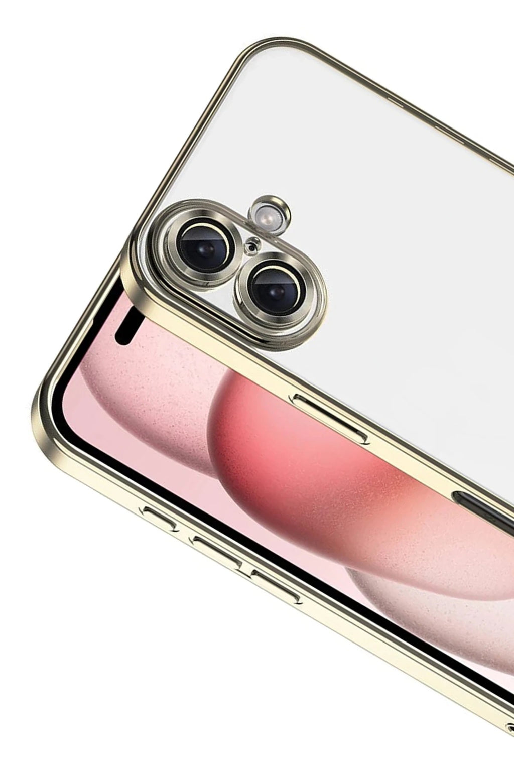 Mey İthalat® iPhone 17 Lensli Silikon - Gold