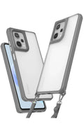 Mey İthalat® Redmi Note 12 Pro 5G Kılıf Penta Silikon Kılıf - Titan Gri