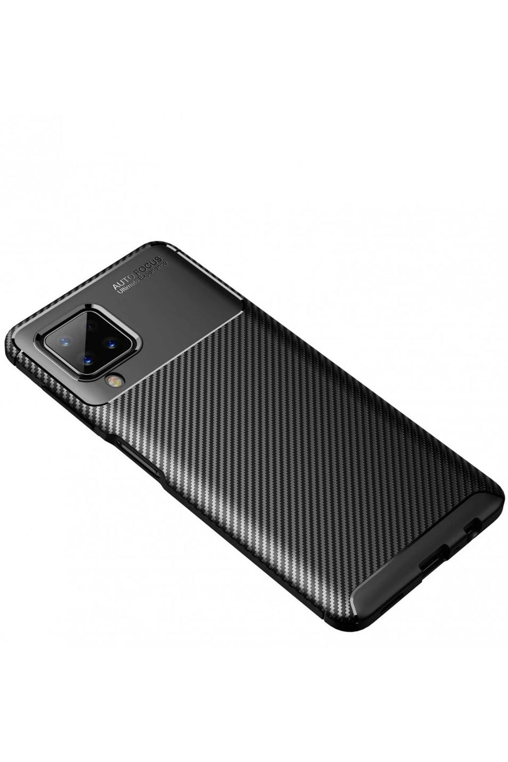 Mey İthalat® Samsung Galaxy A22 Kılıf Auto Focus Karbon Kapak - Siyah