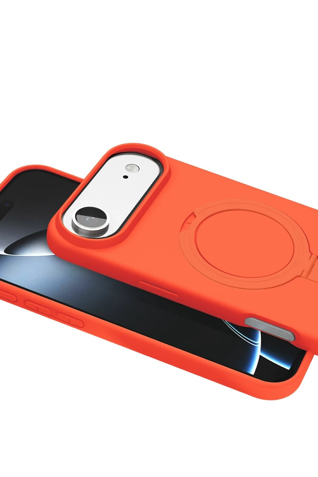 Mey İthalat® iPhone 17 Air Regal Magsafe Standlı Kapak - Turuncu