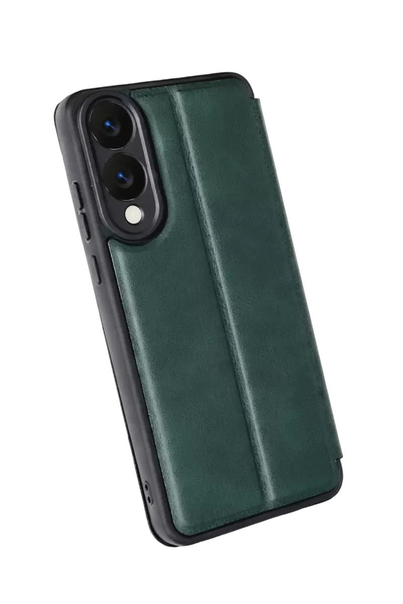 Mey İthalat® Samsung Galaxy S25 Edge Flip Cover - Koyu Yeşil