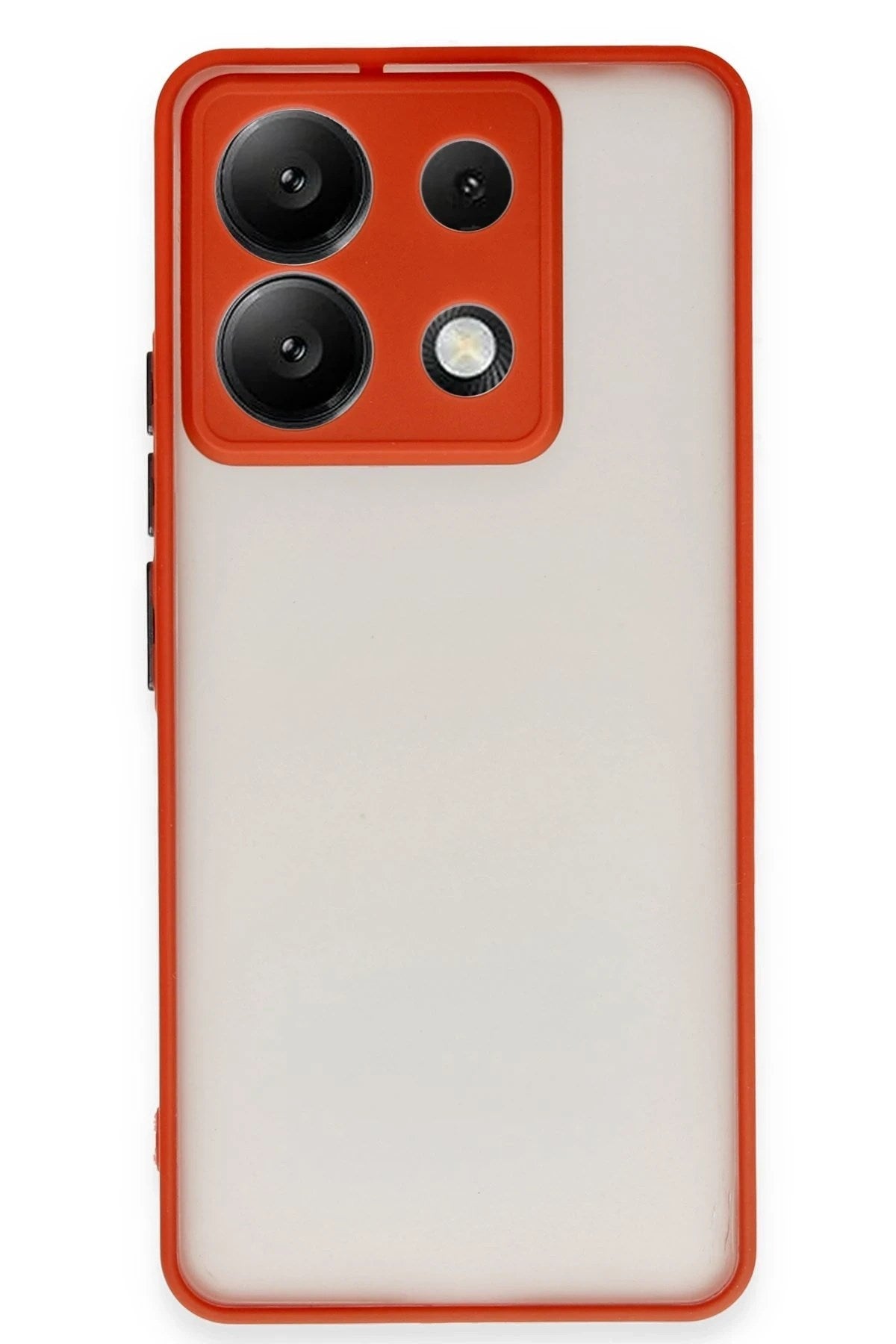 Mey İthalat® Redmi Note 13 Pro 5G Kılıf Montreal Silikon Kapak - Kırmızı