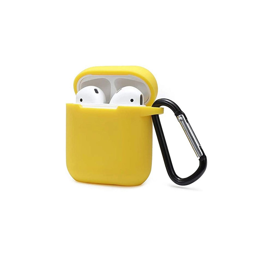 Mey İthalat® Airpods 2 (2.nesil) Sert Silikon Kılıf - Sarı