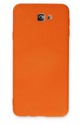 Mey İthalat® Samsung Galaxy J7 Prime Kılıf Nano içi Kadife Silikon - Turuncu