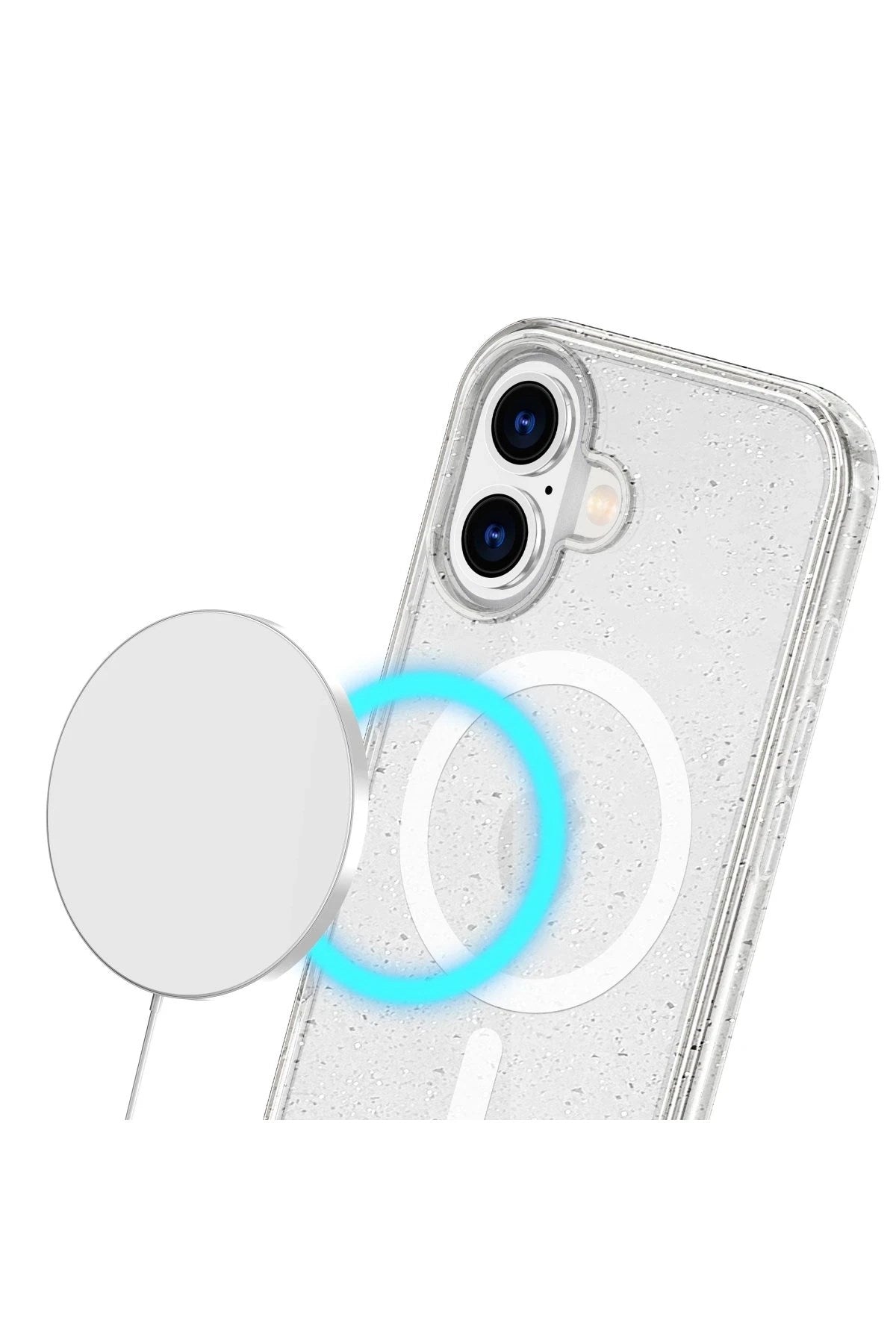 Mey İthalat® iPhone 16 Plus Kılıf Star Magsafe Kapak - Turuncu