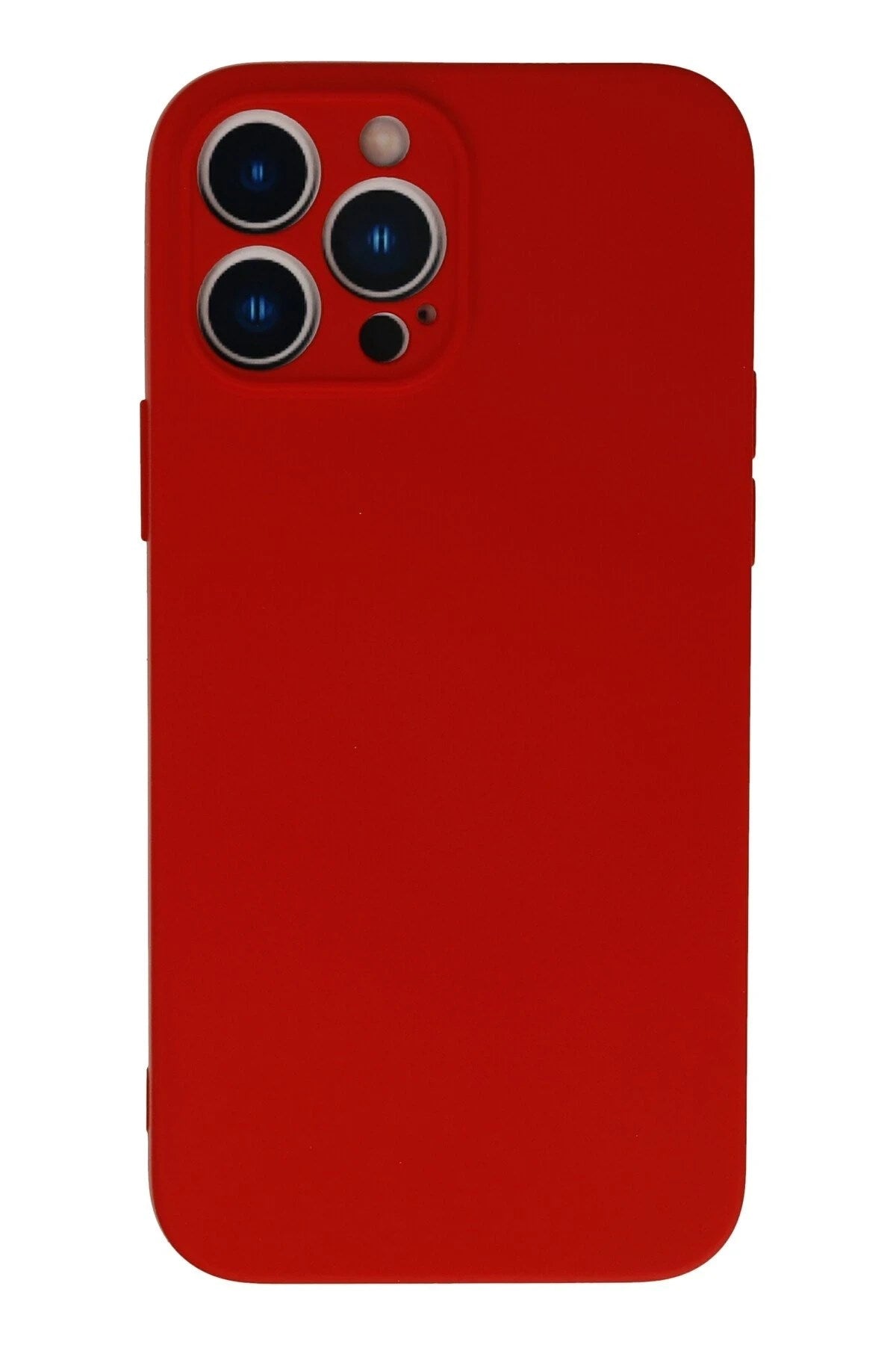Mey İthalat® iPhone 13 Pro Kılıf Nano içi Kadife Silikon - Kırmızı