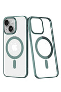 Mey İthalat® iPhone 14 Plus Kılıf Element Magneticsafe Sert Kapak - Köknar Yeşili