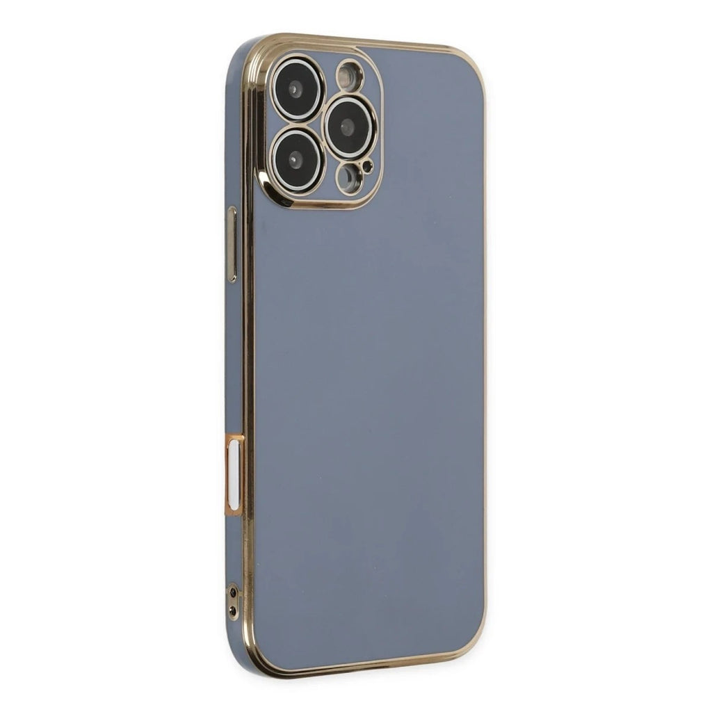 Mey İthalat® iPhone 16 Pro Max Kılıf Volet Silikon - Mavi