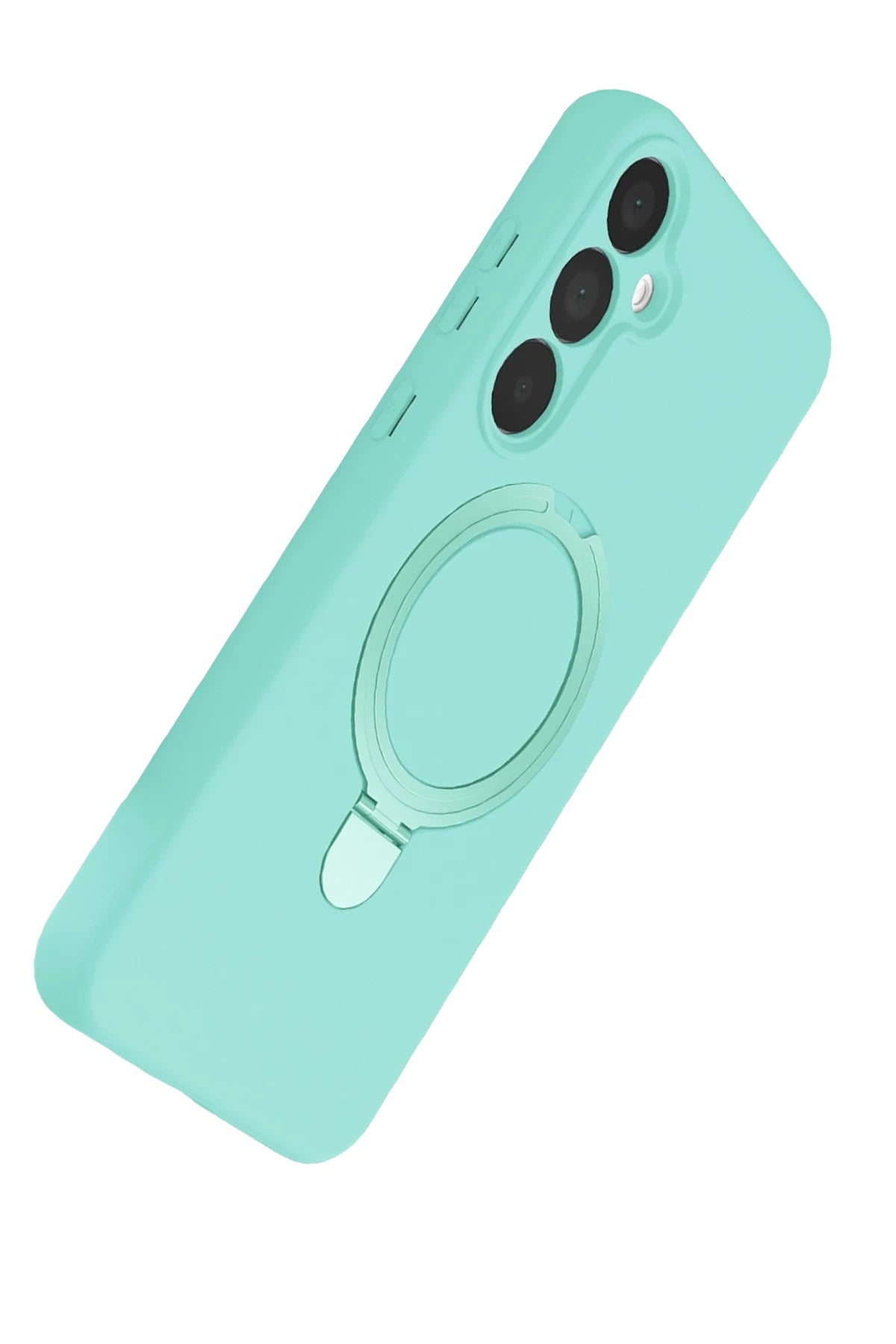 Mey İthalat® Samsung Galaxy A15 4G Regal Magsafe Standlı Kapak - Su Yeşili