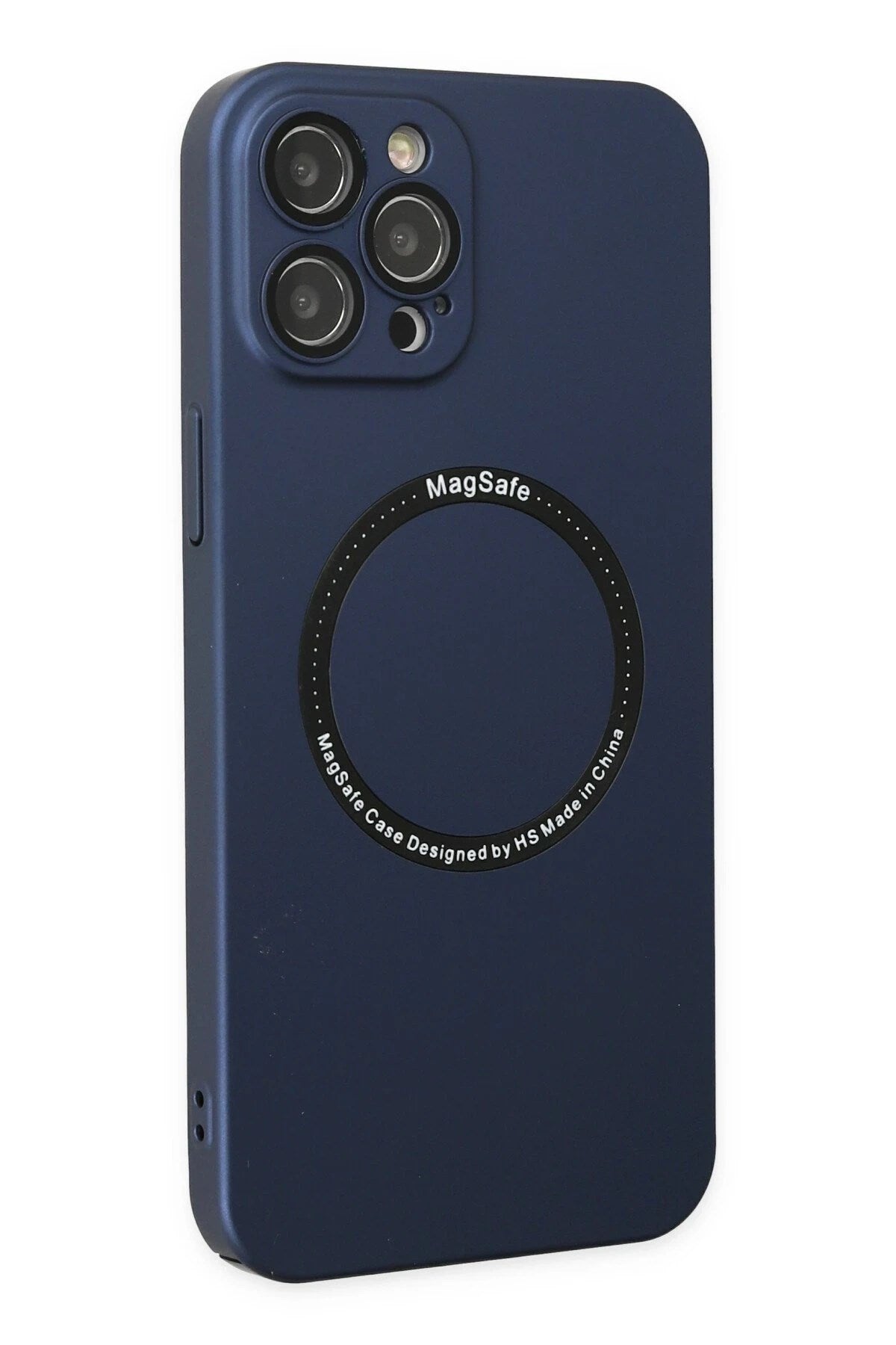 Mey İthalat® iPhone 12 Pro Kılıf Jack Magneticsafe Lens Silikon - Lacivert