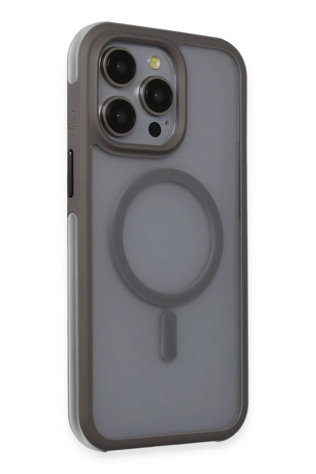 Mey İthalat® iPhone 15 Pro Max Toras Airbag Magsafe Kapak - Titan Gri