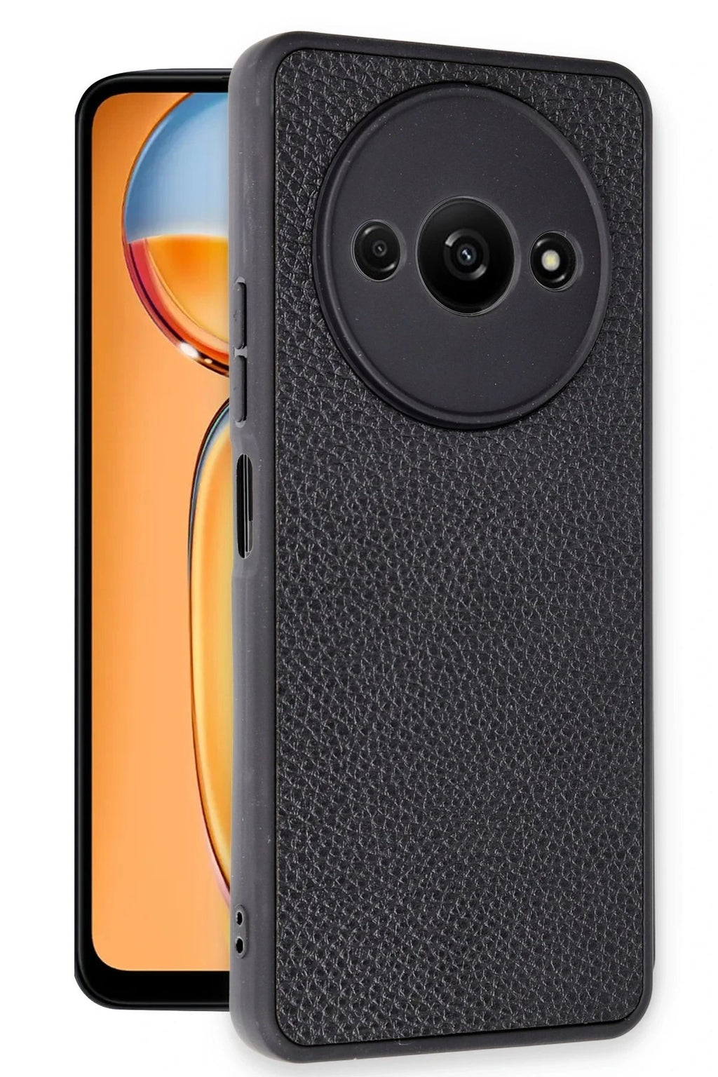 Mey İthalat® Redmi A3 4G Kılıf Aras Deri Kapak - Siyah