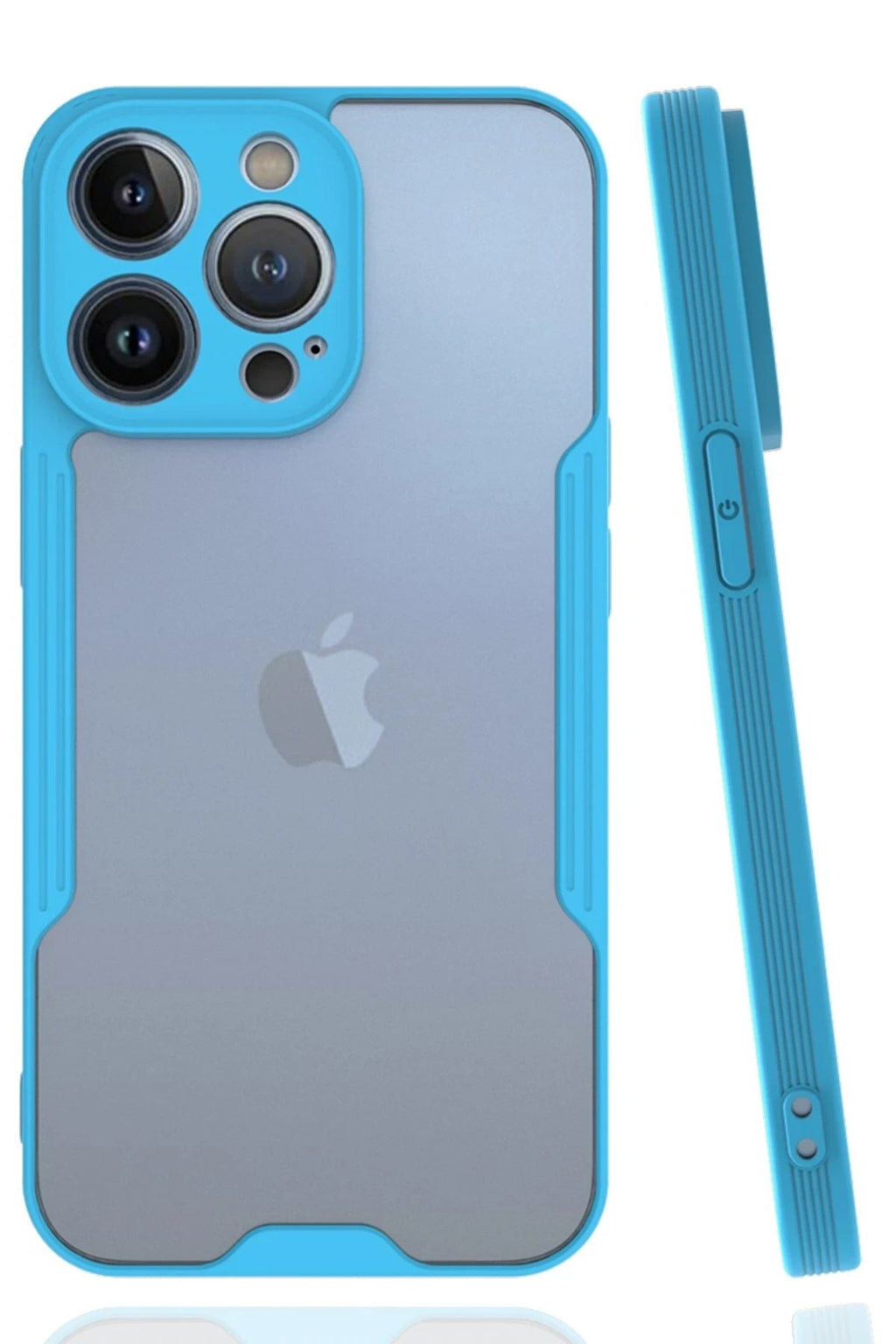 Mey İthalat® iPhone 14 Pro Max Kılıf Platin Silikon - Mavi