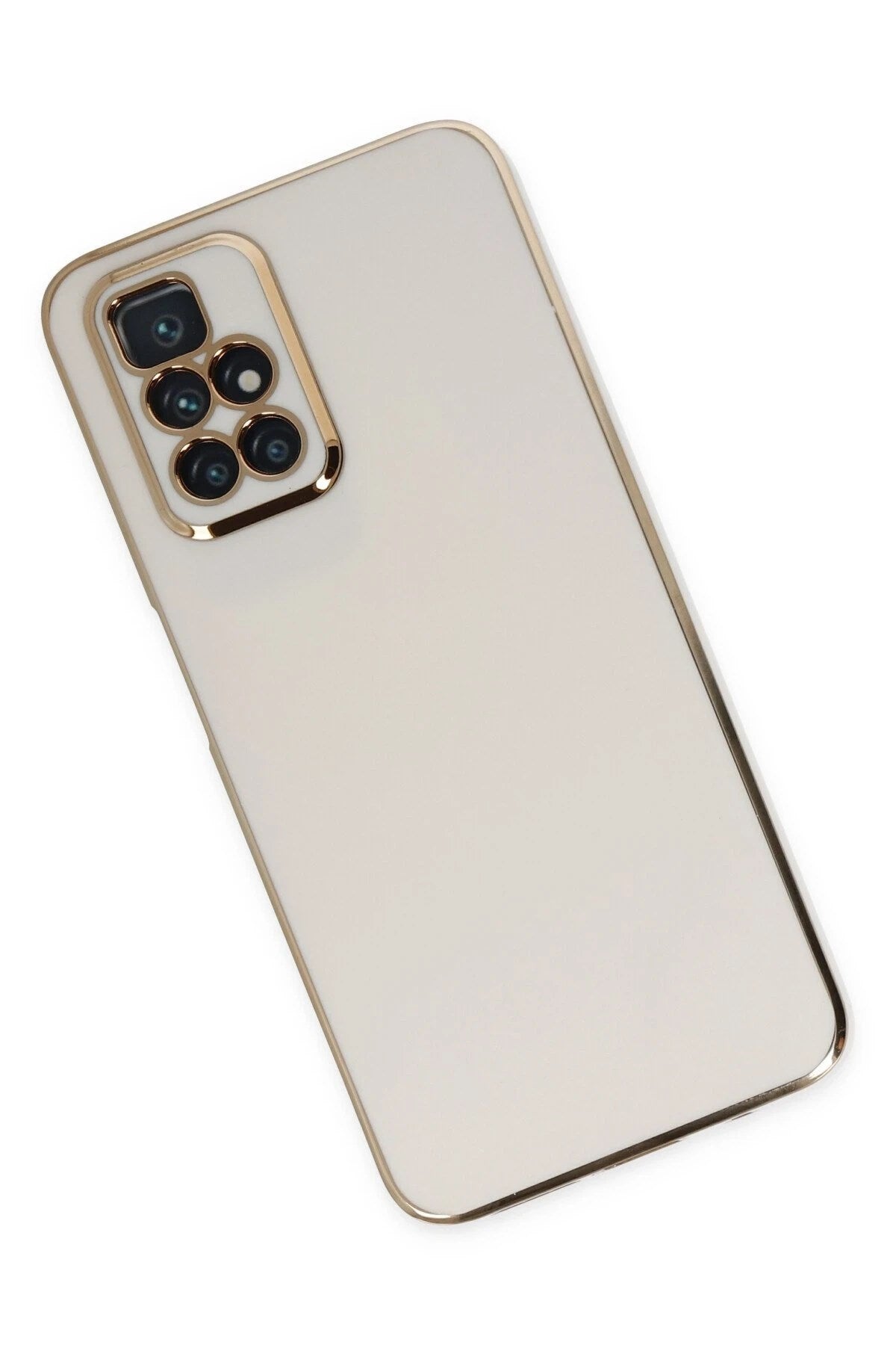 Mey İthalat® Redmi 10 2022 Kılıf Volet Silikon - Beyaz