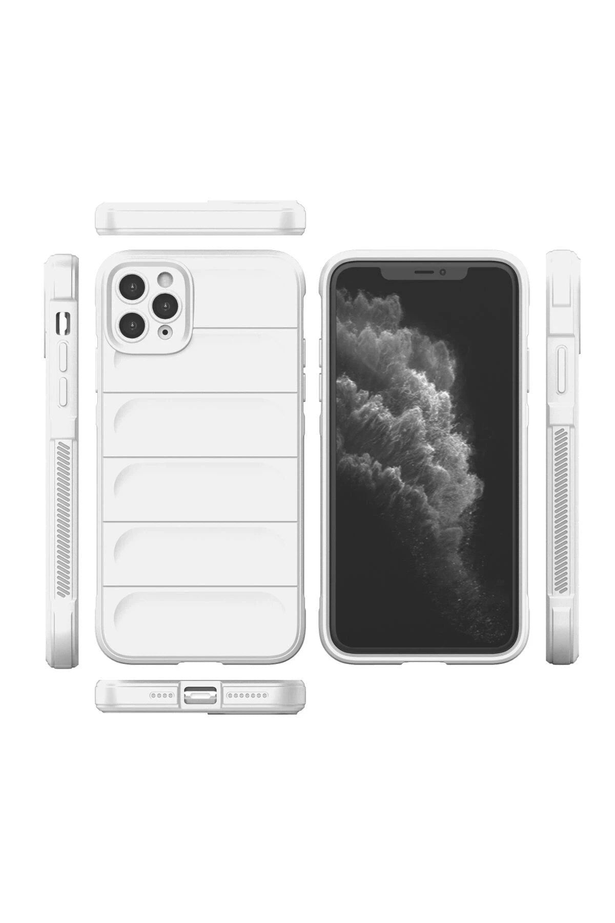 Mey İthalat® iPhone 11 Pro Kılıf Optimum Silikon - Krem