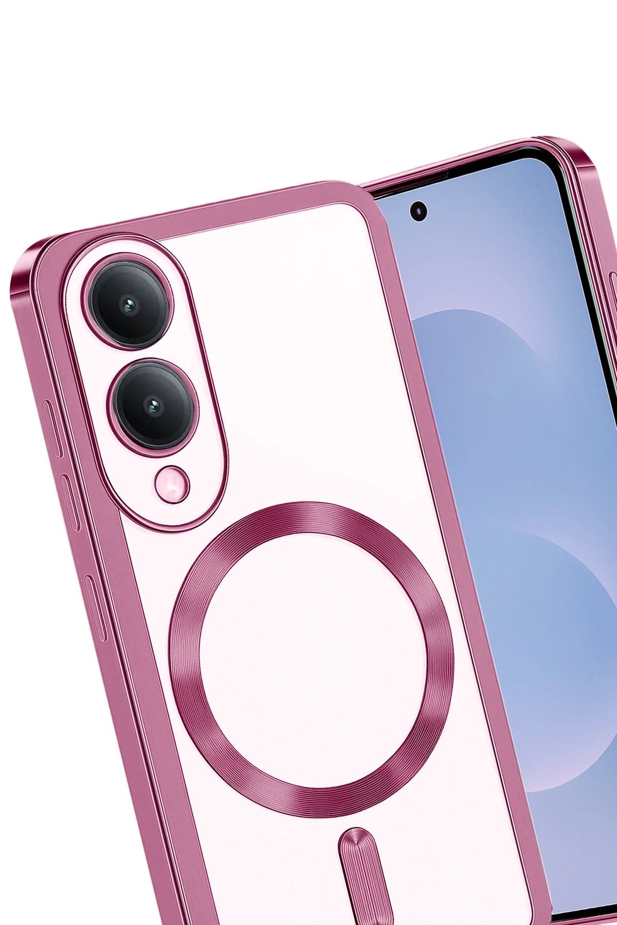 Mey İthalat® Samsung Galaxy S25 Edge Kross Magneticsafe Kapak - Rose