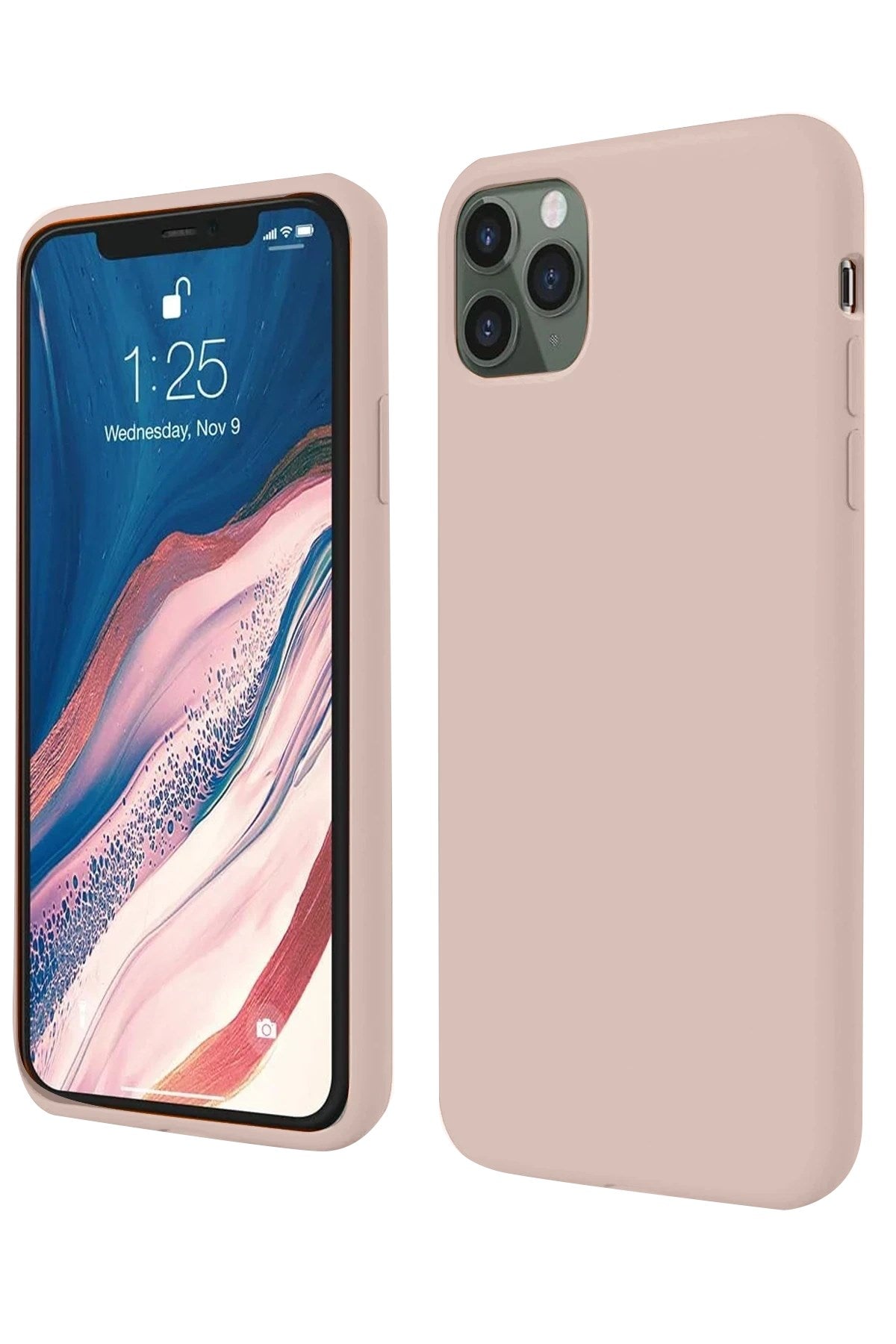 Mey İthalat® iPhone 11 Pro Kılıf First Silikon - Rose Gold