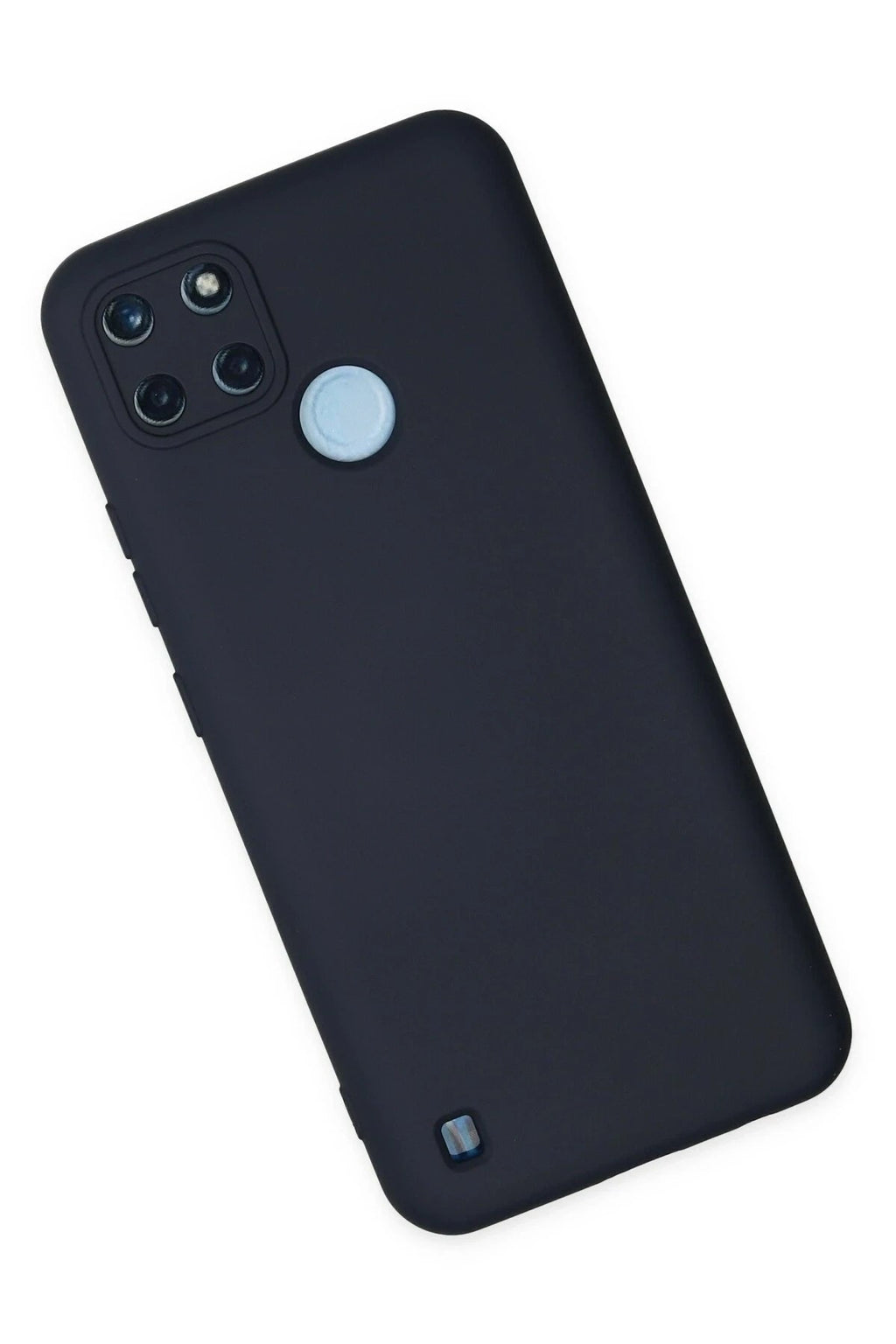 Mey İthalat® Realme C25Y Kılıf Nano içi Kadife Silikon - Lacivert