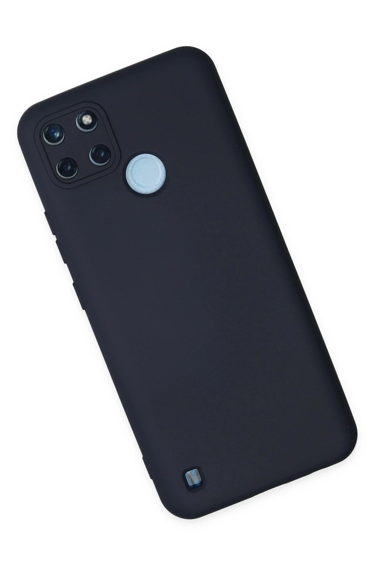 Mey İthalat® Realme C25Y Kılıf Nano içi Kadife Silikon - Lacivert