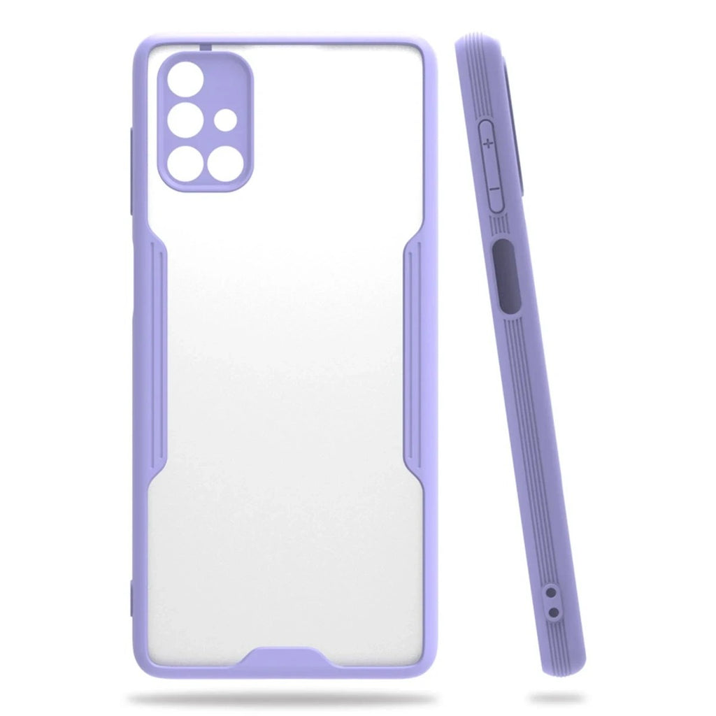 Mey İthalat® Samsung Galaxy M51 Kılıf Platin Silikon - Lila
